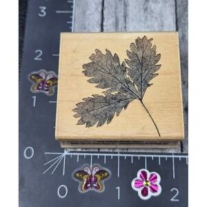 Hero Arts Poetic Leaf Prints E2241 Rubber Stamp Wood #J70